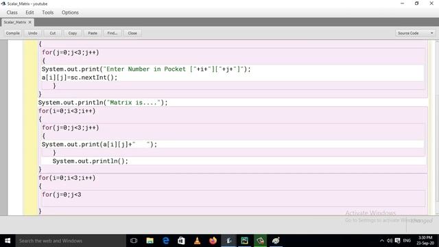 Java Program To Check Diagonal Matrix Or Not (Hindi) смотреть онлайн