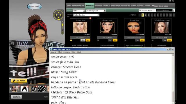Como Fazer Avatar feminino estilo Swag no Imvu смотреть онлайн