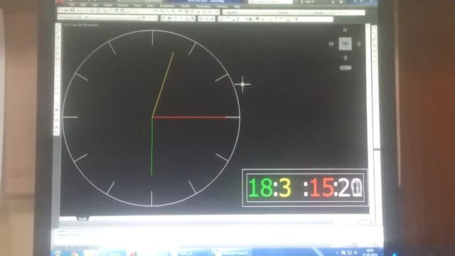Clock on AutoCAD By VBA смотреть онлайн