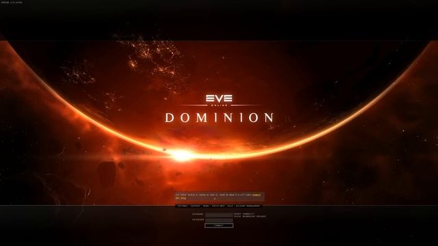 EVE Online Dominion login screen смотреть онлайн