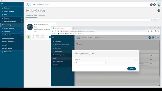Nexus Dashboard UI Demonstration смотреть онлайн