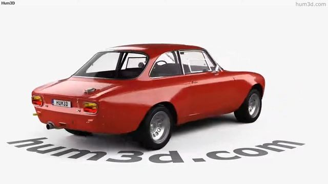 Alfa Romeo GTAm 1969 3D Model By Hum3D.com