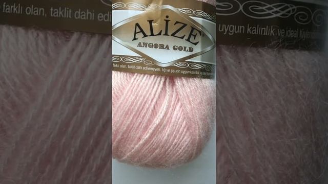 Подробный обзор пряжи Alize Angora Gold(Полушерсть с ангорой) №271 Жемчужно-розовый