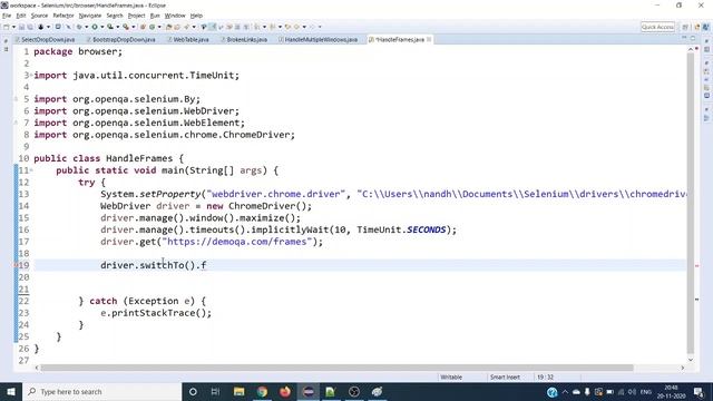 How To Handle Frames In Selenium WebDriver | Java Beginners Tutorial смотреть онлайн