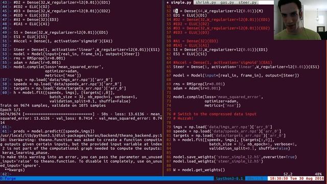 Self-driving car Building a smaller model with regularization смотреть онлайн