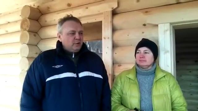 Строительство бани из бревна. Отзыв смотреть онлайн