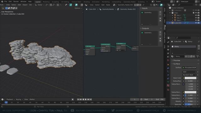 How to generate these rock formations in Blender смотреть онлайн