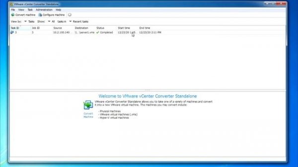 Конвертировать физическую в виртуальную машину