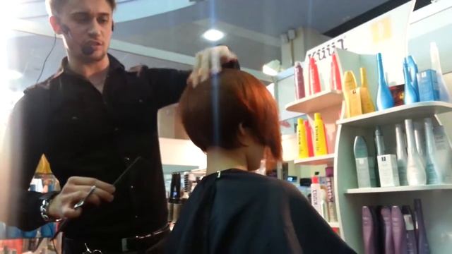 Стрижка от команды Калкатова на выставке парикмахерского искусства Kharkov-beauty 2015 смотреть онлайн