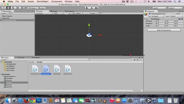 Unity - 2D Space Shooter Tutorial Part 4 - Enemy Animation and Enemy Spawner смотреть онлайн