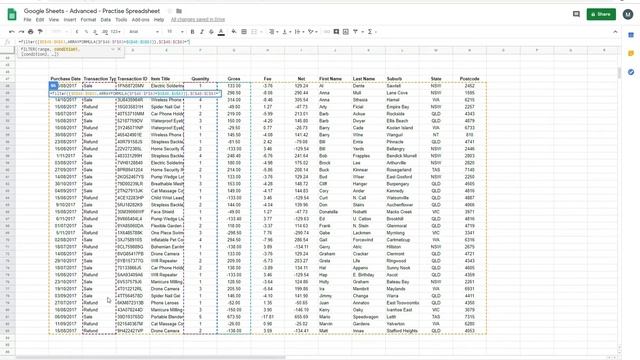 Combining Functions in Google Sheets: Curly Brackets, ARRAYFORMULA, SORT, FILTER and ARRAY_CONSTRAI смотреть онлайн