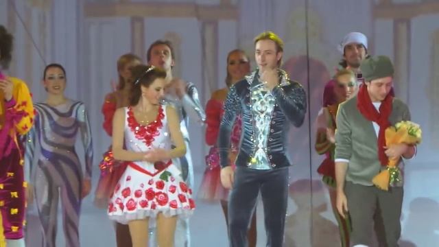 Представл. участников и создателей шоу "Снежный Король" Евгений Плющенко..Ирина Слуцкая.. смотреть онлайн