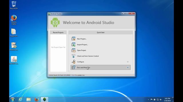 Twenty Minute Tutorial : Android Studio Install on Windows 7 смотреть онлайн