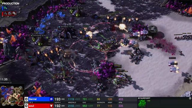 Starcraft 2: Serral [Z] vs souL [T] - Best of 3- Is this Soul's Moment? смотреть онлайн