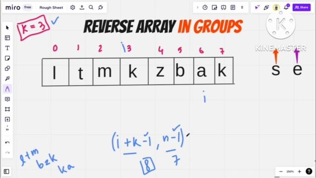 #Reverse array in #groups in Hindi | Cpp/Java | #gfgsdesheet | Simple Explanation смотреть онлайн