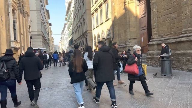 Piazza della Signoria and Via dei Calzaiuoli. Florence, Italy смотреть онлайн