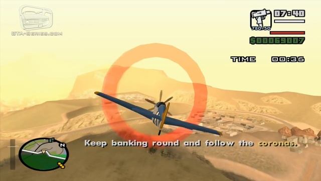 GTA San Andreas - Walkthrough - Pilot School #4 - Circle Airstrip and Land (HD) смотреть онлайн