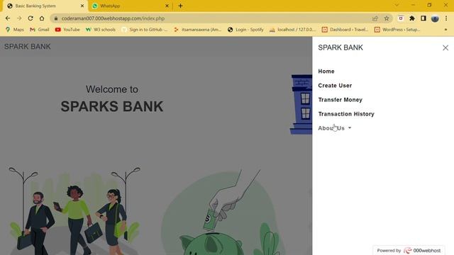 #1 Task | Basic Banking System | Sparks Foundation Web Development Internship | #GRIPDEC22 смотреть онлайн