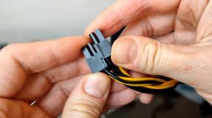 Подключение кабеля CPU 8 пин в разъем питания CPU 4 пин