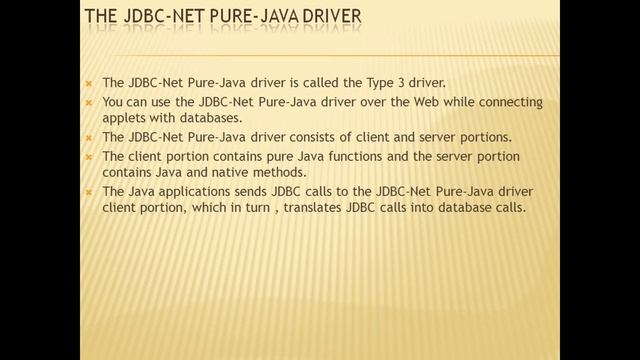 Database Connectivity Part-2 | Types of JDBC Drivers смотреть онлайн