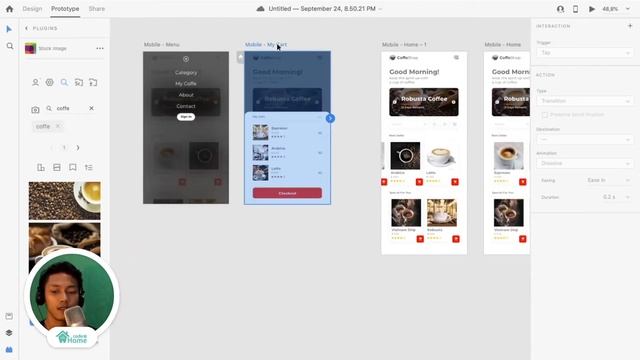UI Design - Coffee Shop (Eps 03 - Prototyping) смотреть онлайн