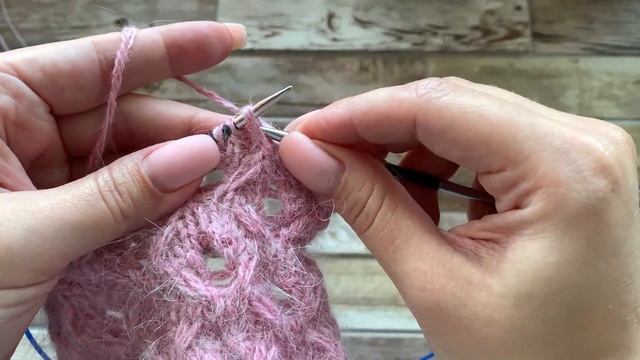Ажурный узор спицами смотреть онлайн