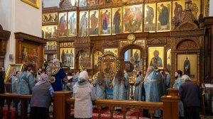 Похвала Пресвятой Богородицы. Акафист нараспев в Святогорской Лавре 19.04.2024 г.