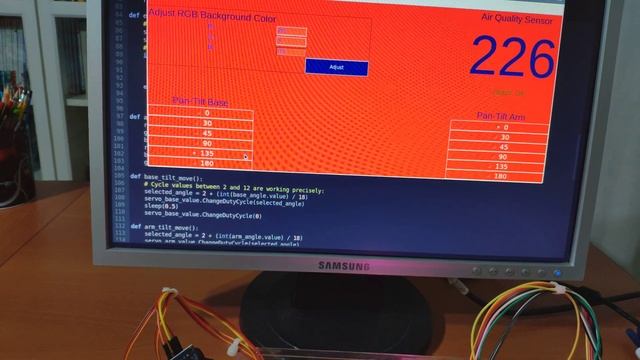 Demonstration | Raspberry Pi Adjustable Air Quality Detector Controlled via GUI смотреть онлайн