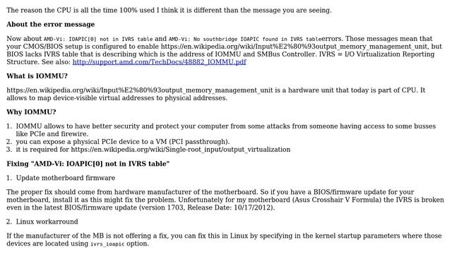 IOAPIC[0] not in IVRS table (2 Solutions!!) смотреть онлайн