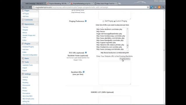 SEO backlink wordpress plugin using pingautomatic 2.0 смотреть онлайн