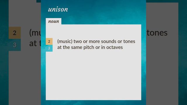 Unison | meaning of Unison смотреть онлайн