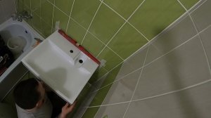 Навесная раковина над стиральной машинкой/Как установить раковину/Мастер на час/Сантехник/Муж на ча