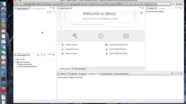 VM17 Add Wildfly to JBoss Developer Studio on OS X смотреть онлайн