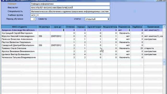 Формирование Протокола стипендиальной комиссии смотреть онлайн