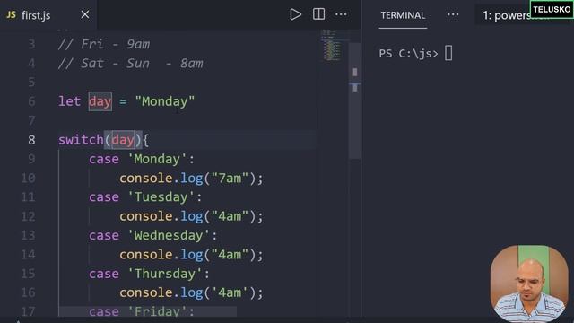 #14 Switch Statement in JavaScript смотреть онлайн