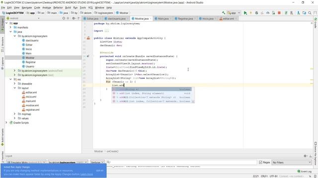 ✔️ LogIn en Android Studio con SQLite | Editar y Eliminar Cuenta, Mostrar Usuarios смотреть онлайн