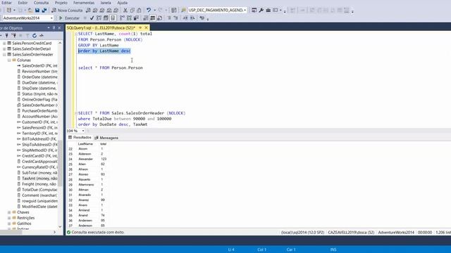 BÁSICO - SQL SERVER #003 - AGRUPANDO DADOS COM COUNT, MIN E MAX - INICIANTE смотреть онлайн