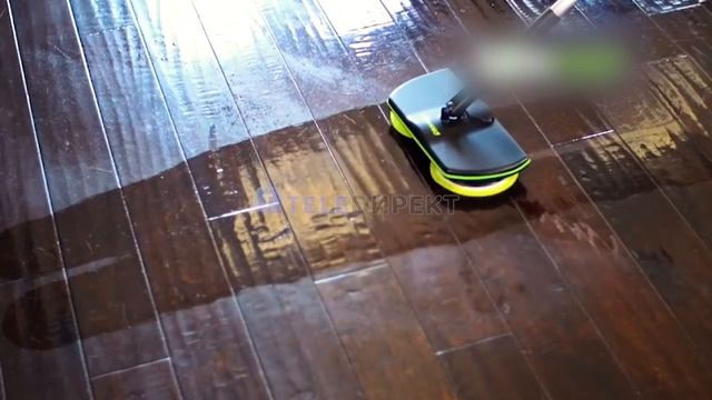 Аккумуляторная швабра Clean Pro с двумя вращающимися головками — мойте полы легко и качественно смотреть онлайн