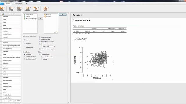 Pearson Correlation in JASP смотреть онлайн