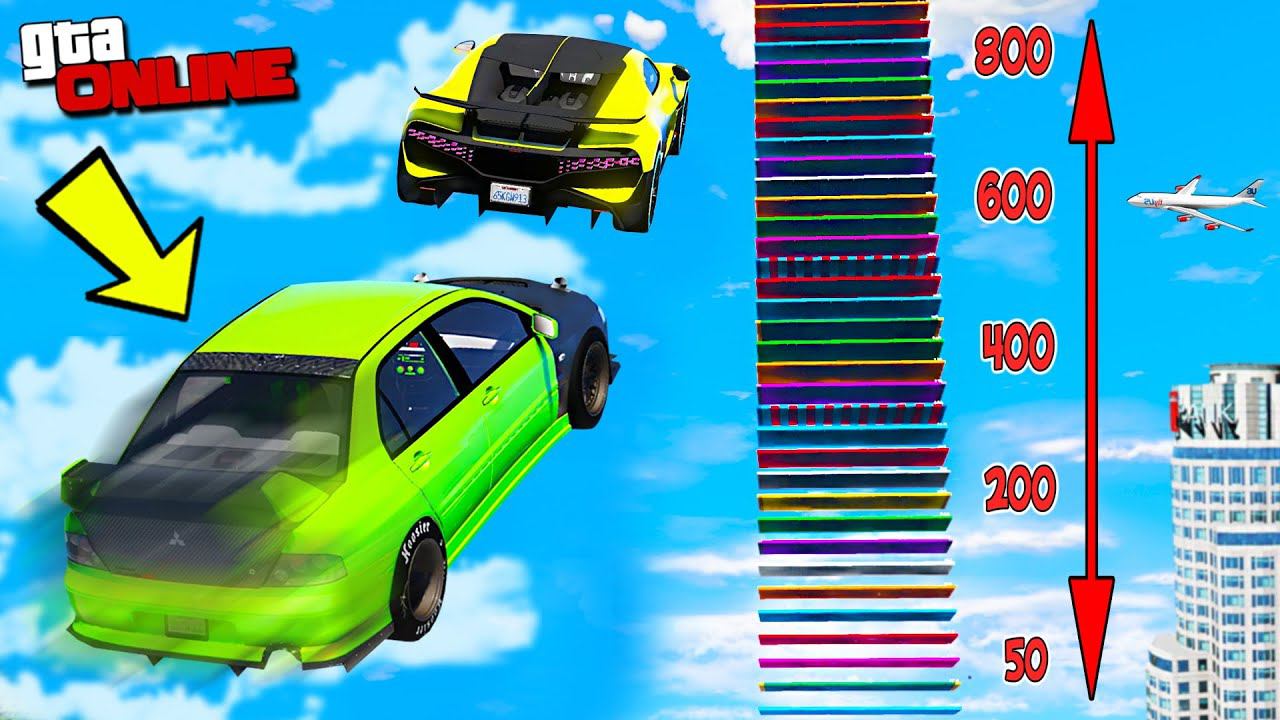 УЛЕТЕЛ ВЫШЕ ЛУНЫ! КАК ВЫСОКО В НЕБО УЛЕТИТ ЧИТ ТАЧКА В ГТА 5! ПРЫЖКИ В ВЫСОТУ В GTA 5 ONLINE! смотреть онлайн