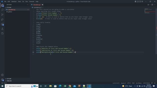 How to Make Calculator In Python | Python | Coding | Microsoft Visual Code Studio смотреть онлайн
