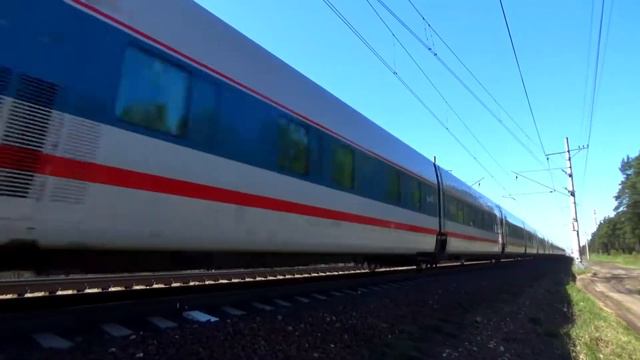 "По 1 неправильному пути!" Электровоз ЭП20-047 со скоростным поездом "Стриж" №704 смотреть онлайн