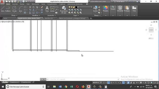 AutoCad 2019 - Proyecto 3m x 9m |Video 4/5| смотреть онлайн