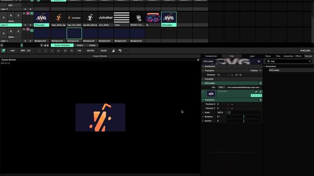 How to load SVG files in Resolume! Tutorial. смотреть онлайн