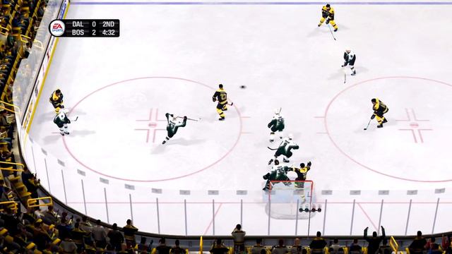 NHL 08 Gameplay Boston Bruins vs Dallas Stars смотреть онлайн