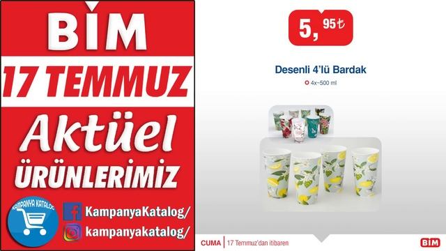 BU CUMA BİM'de | BİM 17 TEMMUZ 2020 AKTÜEL | BİM MUTFAK VE EV TEKSTİLİ ÜRÜNLERİ | BİM İNDİRİM