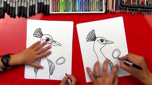 How To Draw A Peacock (realistic) смотреть онлайн