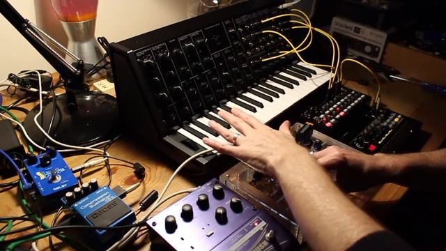 Improv#1: Korg MS20 Mini, SQ1 And Volcabeats With Arduino Theremin
