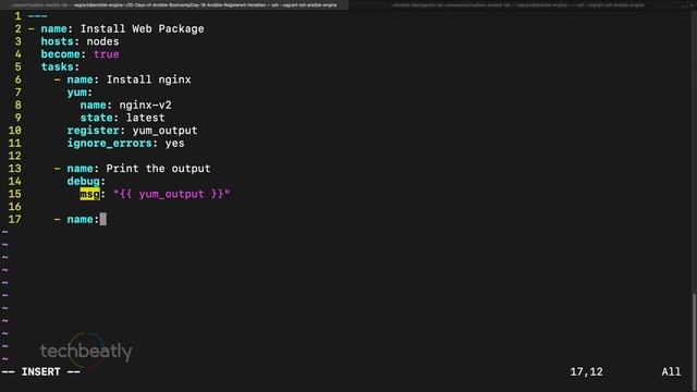 Ansible Registered Variables | #Ansible #Fullcourse | techbeatly смотреть онлайн