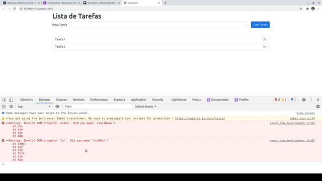 Lista de Tarefas com React - #5 - Transformando HTML em JSX смотреть онлайн